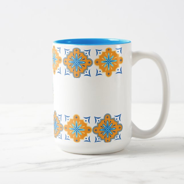 Caneca De Café Em Dois Tons Taça Inspirada Amalfi, Copas Italianas de Dolce de (Direita)