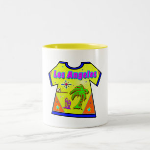 Caneca De Café Em Dois Tons Taça "Los Angeles Vivid 1"