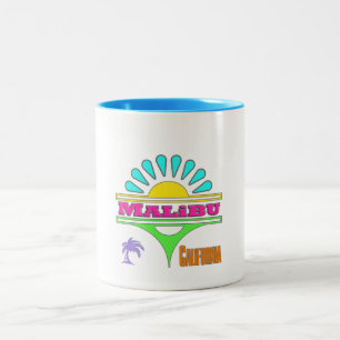 Caneca De Café Em Dois Tons Taça "Malibu Colorful 1"