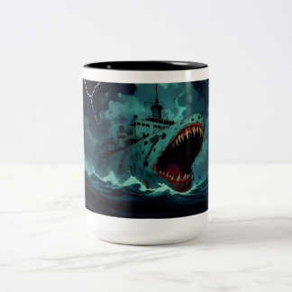 Caneca De Café Em Dois Tons Taça "Saudações do Abismo"
