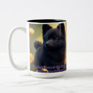 Caneca De Café Em Dois Tons Taça Schipperke