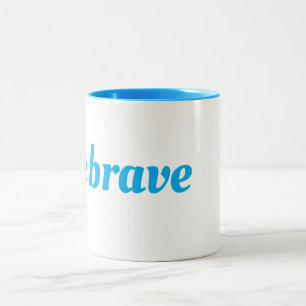 Caneca De Café Em Dois Tons Taça Seja Corajosa