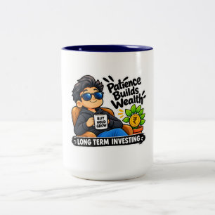 Caneca De Café Em Dois Tons Taça Two Tone Investor Investidor Inteligente e