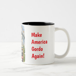 Caneca De Café Em Dois Tons Tacos do Trump (Sátira!)