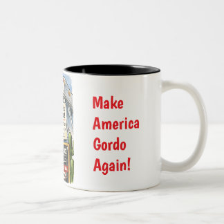 Caneca De Café Em Dois Tons Tacos do Trump (Sátira!)