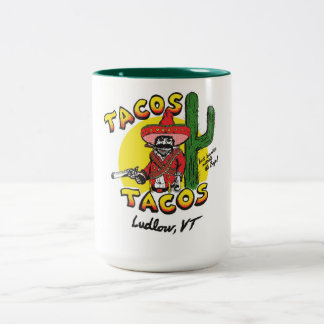 Caneca De Café Em Dois Tons Tacos Tacos 15oz Mug