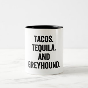 Caneca De Café Em Dois Tons Tacos Tequila E Greyhound