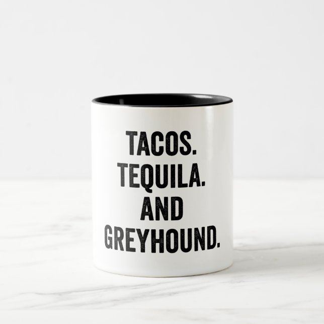 Caneca De Café Em Dois Tons Tacos Tequila E Greyhound (Centro)