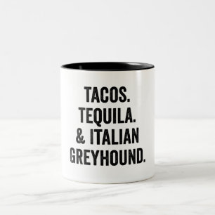 Caneca De Café Em Dois Tons Tacos Tequila E Greyhound Italiano