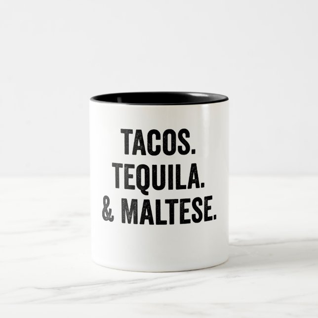 Caneca De Café Em Dois Tons Tacos Tequila E Maltês (Centro)