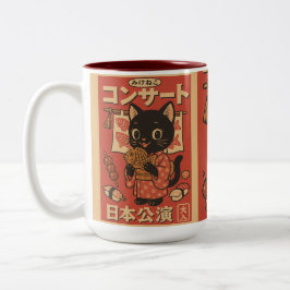 Caneca De Café Em Dois Tons Taiyaki Treats e Whiskers
