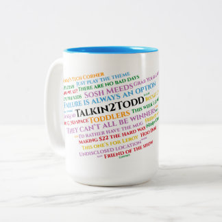 Caneca De Café Em Dois Tons Talkin2Todd Catchwords Mug