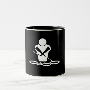 Caneca De Café Em Dois Tons Tambores de Tenor
