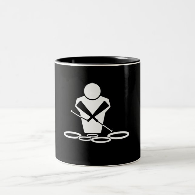Caneca De Café Em Dois Tons Tambores de Tenor (Centro)