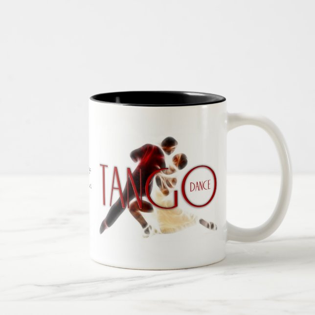 Caneca De Café Em Dois Tons Tango dance (Direita)