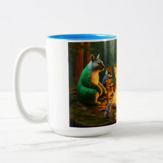 Caneca De Café Em Dois Tons Tântica Animal: Coleção de Canhões de Piscinas