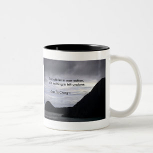 Caneca De Café Em Dois Tons Tao Te Ching No.7/