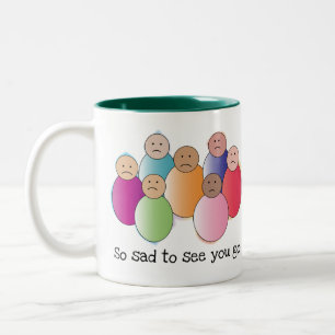 Caneca De Café Em Dois Tons Tão Triste