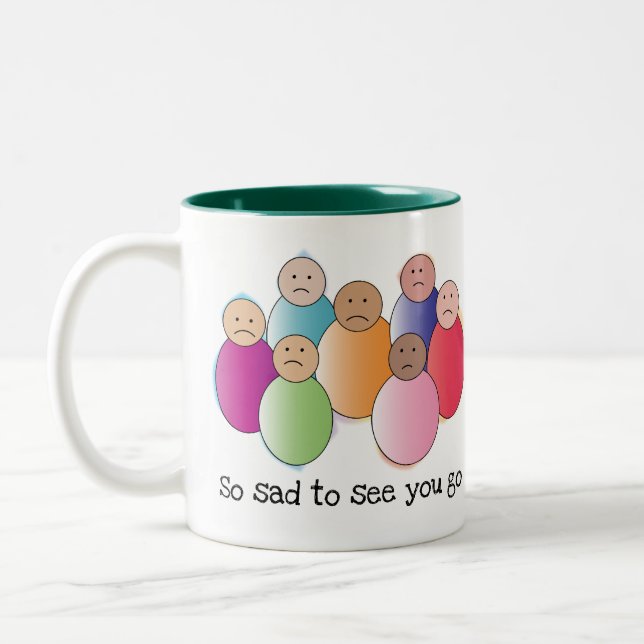 Caneca De Café Em Dois Tons Tão Triste (Esquerda)