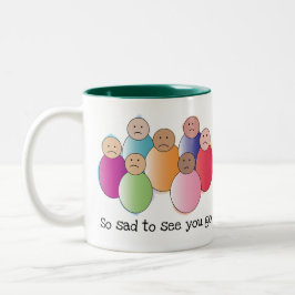 Caneca De Café Em Dois Tons Tão Tristes