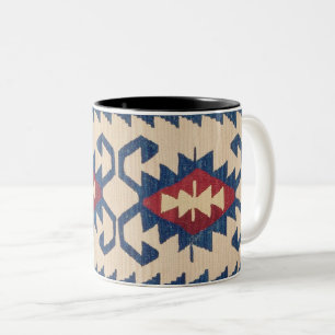 Caneca De Café Em Dois Tons Tapete Oriental Killim
