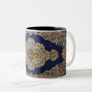 Caneca De Café Em Dois Tons Tapete Oriental, Tapete