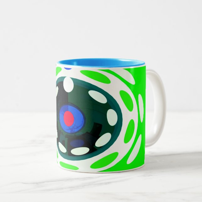 Caneca De Café Em Dois Tons Target art (Frente Esquerda)