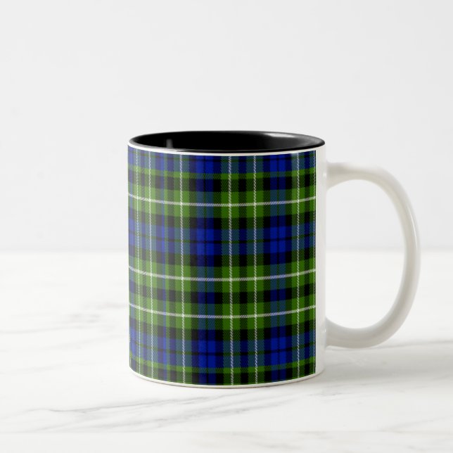 Caneca De Café Em Dois Tons Tartan do Scottish de Monteith (Direita)