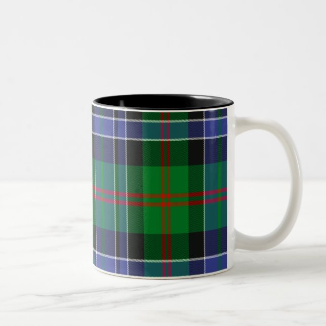 Caneca De Café Em Dois Tons Tartan do Scottish de Paterson (Direita)