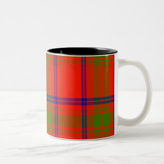 Caneca De Café Em Dois Tons Tartan do Scottish de Ross (Direita)
