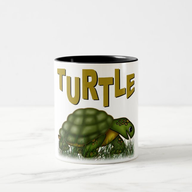 Caneca De Café Em Dois Tons Tartaruga (Centro)