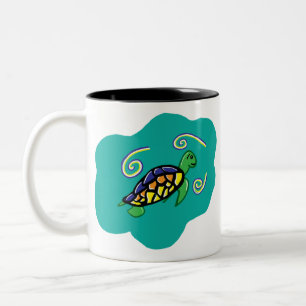 Caneca De Café Em Dois Tons Tartaruga de mar