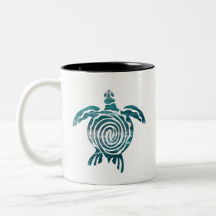 Caneca De Café Em Dois Tons Tartaruga Do Mar Salve A Tartaruga