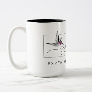 Caneca De Café Em Dois Tons Tasse 15 oz Pink Colibri