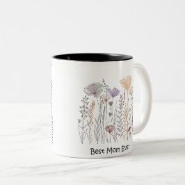 Caneca De Café Em Dois Tons Tasse 2 Couleurs Best Mom Ever Mother's Day
