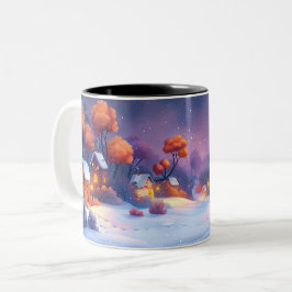 Caneca De Café Em Dois Tons Tasse 2 Couleurs  Christmas