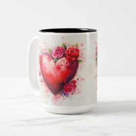 Caneca De Café Em Dois Tons Tasse 2 Couleurs Personalized Valentine Coffee Mug