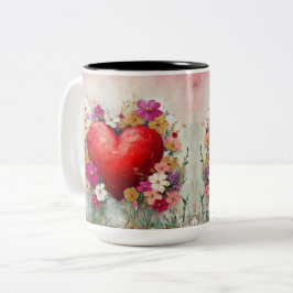Caneca De Café Em Dois Tons Tasse 2 Couleurs Personalized Valentine Coffee Mug