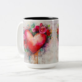 Caneca De Café Em Dois Tons Tasse 2 Couleurs Personalized Valentine Coffee Mug