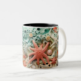 Caneca De Café Em Dois Tons Tasse 2 Couleurs Under the sea Mug, Ocean Vibes Dr