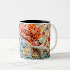 Caneca De Café Em Dois Tons Tasse 2 Couleurs Under the sea Mug, Ocean Vibes Dr