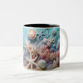 Caneca De Café Em Dois Tons Tasse 2 Couleurs Under the sea Mug, Ocean Vibes Dr
