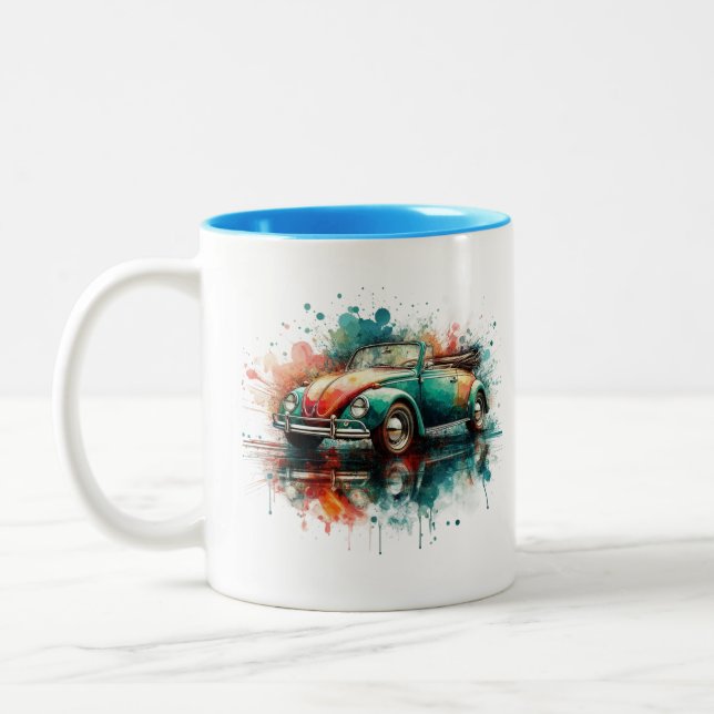 Caneca De Café Em Dois Tons Tassen mit Bug Motiven  (Esquerda)