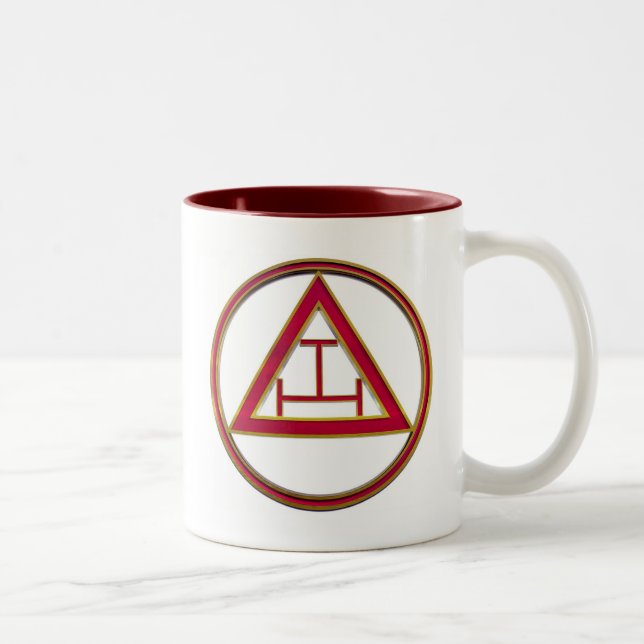 Caneca De Café Em Dois Tons Tau real triplicar-se do arco (Direita)