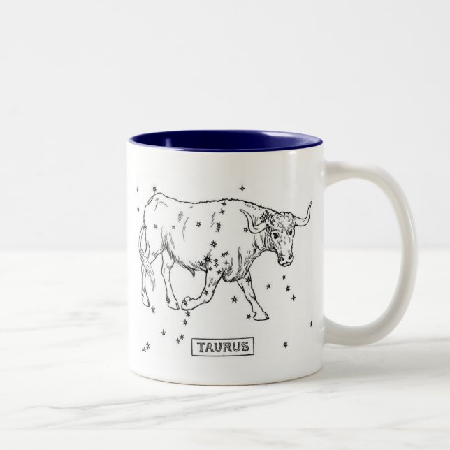 Caneca De Café Em Dois Tons Taurus (Direita)