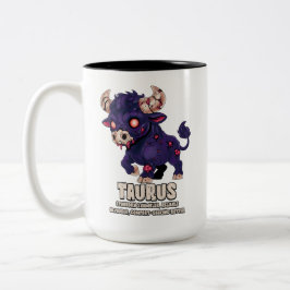 Caneca De Café Em Dois Tons Taurus Zombie