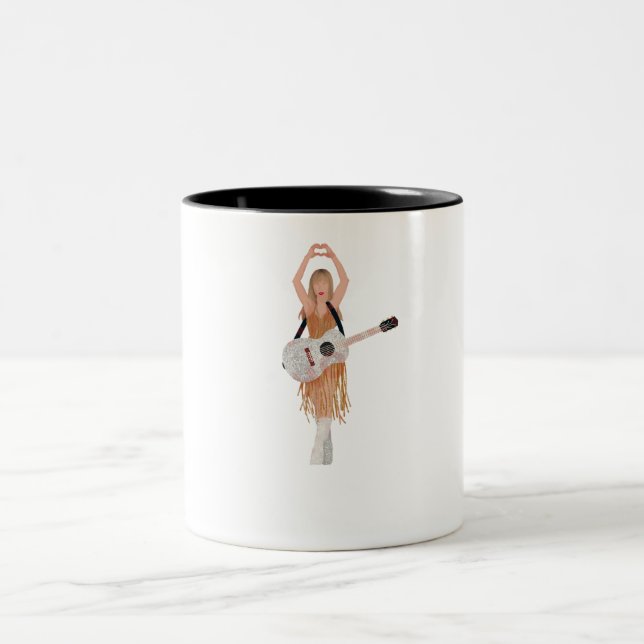 Caneca De Café Em Dois Tons taylorswiftengraçada (Centro)