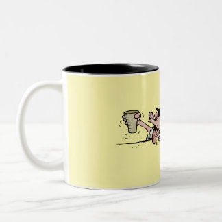 Caneca De Café Em Dois Tons Taza