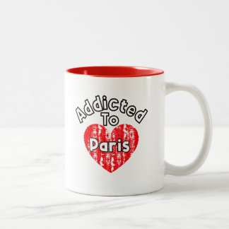 Caneca De Café Em Dois Tons Taza Addicted to Paris