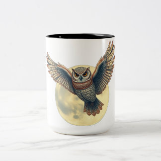 Caneca De Café Em Dois Tons taza de buho